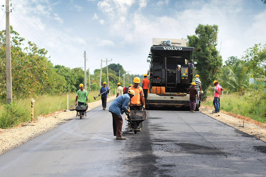 Road construction and paving service by Dinu Constructions