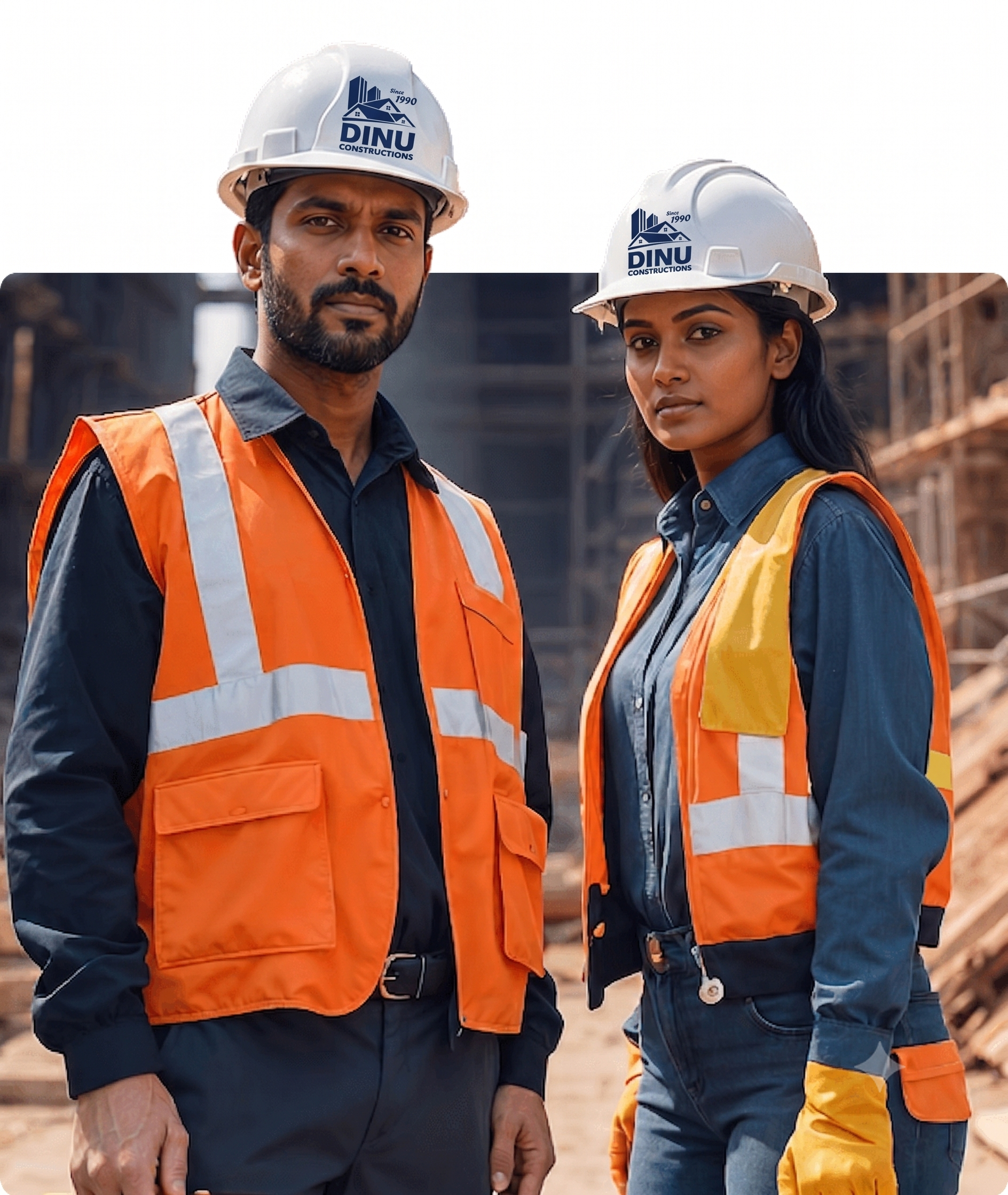 Architecture and engineering team at Dinu Constructions