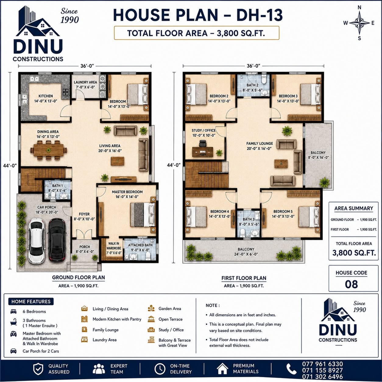 DH-13 floor plan