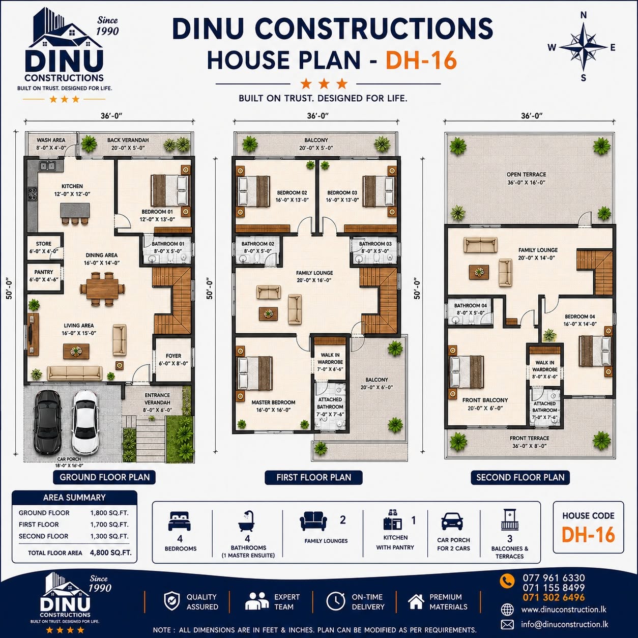 DH-16 floor plan